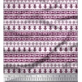thumbnail image 1 of Soimoi Pink Satin Silk Fabric Tribal African Fabric Prints By Yard 42 Inch Wide, 1 of 3