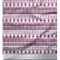 Soimoi Pink Satin Silk Fabric Tribal African Fabric Prints By Yard 42 Inch Wide