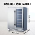 thumbnail image 3 of Ataucjin Beverage and Wine Cooler - Dual Zone, Built-in and Freestanding, Holds 54 Cans and 20 Bottles, Independent Temperature Control, Upgraded Quiet Compressor., 3 of 7