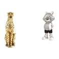 thumbnail image 1 of Escultura De Guepardo Y Astronauta Dorado, Adorno De Mesa Moderno, Figura Creativa De Animal, Centro De Mesa Decorativo Para Oficina, Hogar, Estante, Decoración De Escritorio, 1 of 8