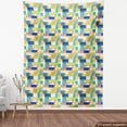thumbnail image 4 of Ambesonne Tropical Fabric by the Yard Upholstery, Abstract Palmate Leaves, 3 Yards, Multicolor, 4 of 5