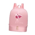 thumbnail image 4 of Mochila de ballet con compartimentos separados para zapatos. Bonita bolsa portátil para bailarinas. Rosa estilo B, 4 of 9