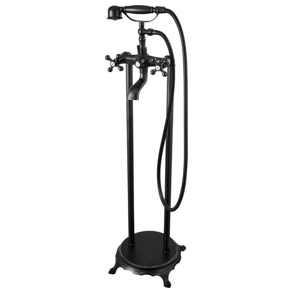 VEVOR Clawfoot Bathtub Faucet, Freestanding Tub Faucets with Handheld Shower, Vintage Oil-Rubbed Bronze Tub Filler Faucet Shower Kit