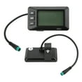 thumbnail image 1 of LCD Display Panel, 36V 48V LCD GD01 Display 5 Pin Waterproof Plug Bicycle Display Meter Adjustable Backlight Brightness Speed Mileage Display Ebike Display For JN Controller, Ebike, 1 of 8