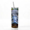 thumbnail image 2 of Platypus Face 20oz Insulated Water Bottle Skinny Tumbler Includes Straw, 2 of 7