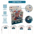 thumbnail image 6 of Independence Day Table Runner 70 Inches, American Flag Boots Red Flowers Retro Wooden Bed Runner Dresser Scarves Tabletop for Indoor Outdoor Parties/Ceremony/Banquet, 13" x 70", 6 of 9