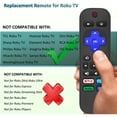 thumbnail image 3 of (2-Pack)Upgraded Replacement Remote Controls — Compatible with All Roku TVs (Not Compatible with Roku Stick or Roku Box), 3 of 9