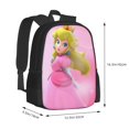 thumbnail image 5 of Princess Peach Backpack Bookbag Casual Daypack Travel Backpacks for Work Hiking Camping, 5 of 7