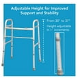 thumbnail image 4 of Carex Aluminium Lightweight Dual-Button Folding Walker for Seniors, 300 lb Weight Capacity, 4 of 7
