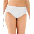 thumbnail image 1 of Bali Womens One Smooth U All-Around Smoothing Hi-Cut Panty, 7, White Pointelle, 1 of 3