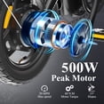 thumbnail image 3 of Bodywel 14" Folding Electric Bike, 500W Peak Electric Bicycle for Adults, 36V 10Ah Battery, 20 Miles Range E Bike, Mini Ebike for Commuting‌, UL2849, 3 of 10