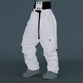 thumbnail image 5 of TrendVibe365 Snow Bibs Women Plus Space Spaceman Outfit Shiny Carnival Overall Long Sleeve Jumpsuit Astronaut Couple Space Role Play Fancy Dress Dark Blue M, 5 of 6