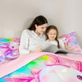 thumbnail image 4 of Castle Fairy Kawaii Salamander Bedding Comforter Set,Dreamy Love Heart Full Bedding Set, 4 of 8