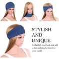 thumbnail image 4 of Bandeau pour Femmes, Bandeau Polyvalent Uni Serre-Tête Multi-Style Décontracté Sport Couvre-Chef, Bandeau Extensible Respirant Évacuant l'Humidité en Microfibre pour Entraînement, Course, Yoga et Plus, 4 of 6