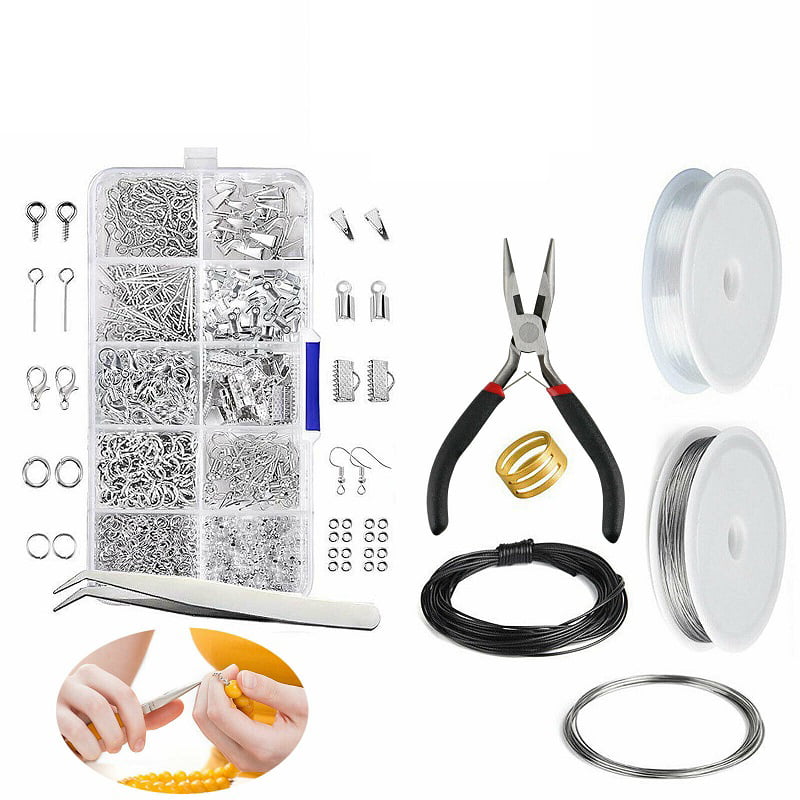 Jewelry Making Kit Wire Anklets Sterling Beading Repair Tools Craft Supplies DIY 