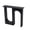 Black Double arch, variant on Yihuala Miniature Fireplaces Doll House Accessory 1/12 Scale Furniture Model Figure for Realistic Home Decoration Easy to Instal