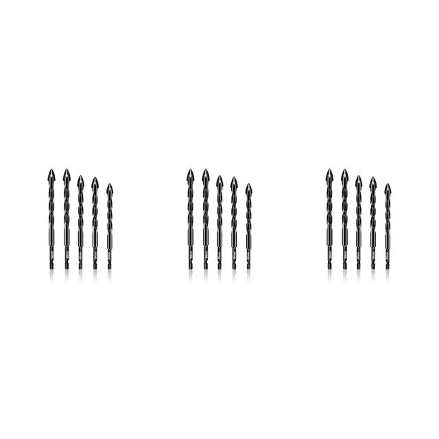 Speravity Juego de brocas giratorias para azulejos, 3-12mm, abridor de agujeros de cerámica para carpintería, potencia de construcción de carpintería Type1 NO1 Speravity CBP268893