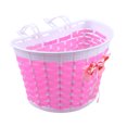 thumbnail image 2 of 4 piezas divertidas serpentinas para manillar de bicicleta suministros decorativos para manillar accesorios de bicicleta para niños con 2 cestas (rosa), 2 of 7