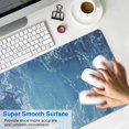 thumbnail image 4 of Clear Waves Of the Sea Water&nbsp;pad Mousewaterproof,rubber+multispandexnon Slip MousepadsDesk Pad for Office Home Game 31.5x15.7inches, 4 of 7