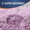 thumbnail image 5 of Buganda Microfiber Bathroom Rugs, 20"x30" Purple Luxury Extra Soft and Absorbent Bath Mat, Non-Slip Plush Bath Carpet, 5 of 8