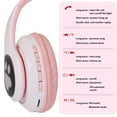 thumbnail image 6 of Rirool Cat Ear Bluetooth Headphones for Kids Girls - Wireless Headset w/Mic, 94dB Volume Limit, LED Lights, Foldable, for School/Travel Pink, 6 of 11