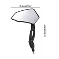 thumbnail image 3 of Danhjin Motorcycle Mirrors Motorcycle Mirrors Motorcycle Modified Accessories Motorcycle Mirrors for Handlebars Motorcycle Cool Mirrors Plastic Case Nylon Rods Two-Piece Set, 3 of 6