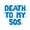 Blue, variant on Letter Balloons - DEATH TO MY 50S 16" Inch Alphabet Letters Foil Mylar Balloon Birthday Party Banner (Purple)