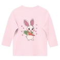 thumbnail image 3 of Long Sleeve T-Shirt for Girls Cute Bunny Pattern All Over Print Casual Tops Kids Daily Playwear Comfortable Spring Easter Clothes for Teen, 3 of 5