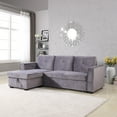 thumbnail image 3 of 8 PCS Corduroy Flexible Combination Sectional Sofa Dark Grey, 3 of 10