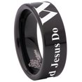 thumbnail image 6 of What Would Jesus Do WWJD Tungsten Carbide Ring, 6 of 9