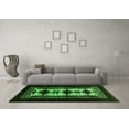 thumbnail image 3 of Ahgly Company Indoor Round Oriental Green Industrial Area Rugs, 7' Round, 3 of 4
