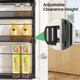 thumbnail image 4 of Over the Door Pantry Organizer Metal - Hanging Spice Rack for Kitchen Pantry, Adjustable Clearance, Black, 4 of 8