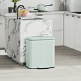 thumbnail image 2 of HOMCOM Trash Can, 2 x 5.3 Gallon (2 x 20 L) Garbage Can with Soft-Close Lid, 2 of 10