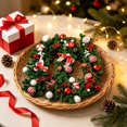 thumbnail image 6 of Strundghti Candy Cane Christmas Garland 6FT/9FT with Pinecones, Red Berries and Ball Ornaments — Bendable PVC Pine Vine for Indoor & Outdoor Holiday Decor, 6 of 7