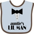 thumbnail image 3 of Inktastic Auntie's Lil Man Boys Baby Bib, 3 of 4