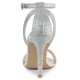 thumbnail image 3 of Sandalias Purpurina Tacón De Aguja Correa De Tobillo Para Mujer Allegra K Plata 38, 3 of 7