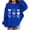 Blue, variant on KAUOD Teen Girls Heart Print Sweatshirts Oversized Crew Neck Long Sleeve Cute Pullover Tops Clothes Kids Cotton Hoodies
