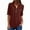 Wine, variant on hotojiny Spring Tops for Women Lightweight Rolled Long Sleeve Henley Shirts Casual Summer V Neck Button Blouses Work Outfits