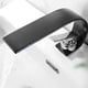thumbnail image 3 of Matsuzay Grifo de baño sin goteo de metal, diga adiós al desperdicio de agua, elegante grifo de lavabo frío, fácil de instalar Accesorios de baño Negro y plata, 3 of 6