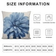 thumbnail image 5 of Nawypu  Light Blue Flower Throw Pillow Cover, Dahlia Flower Decorative Throw Pillow Covers Pillow Cases for Home Decor, 5 of 5