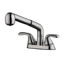 Home Plus Traditional Two Handle Pullout Laundry Faucet, Chrome