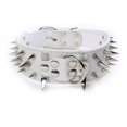 thumbnail image 1 of Pet Artist Width Luxurious Leather Spike Studded Dog Collar, Dogs Nel Anti-biting, 1 of 4