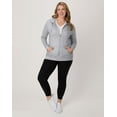 thumbnail image 5 of Hanes Women's Hoodie Lightweight Pockets Slub Jersey Full Zip Sweatshirt Casual, 5 of 11