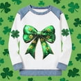 thumbnail image 5 of St Patrick’s Day Sweatshirt Women’s Irish Funny Plus Size Long Sleeve Shamrock Sweatshirts with Denim Trim Casual Business Outfits Going Out Tops for 2026 St. Paddy’s Day, 5 of 5