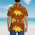 thumbnail image 6 of Disketp Hawaiian Shirts For Men,Dinosaurs And Leaves Print Mens Casual Short Sleeve Button Down Shirts Beach Shirt, 6 of 8