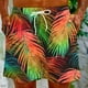 thumbnail image 5 of Puntoco Pantalones Cortos De Playa Para Hombre Con Bolsillo Con Cordón Y Pantalones Cortos Estampados Verde Xxl,Pantalones Cortos Hombre, 5 of 5