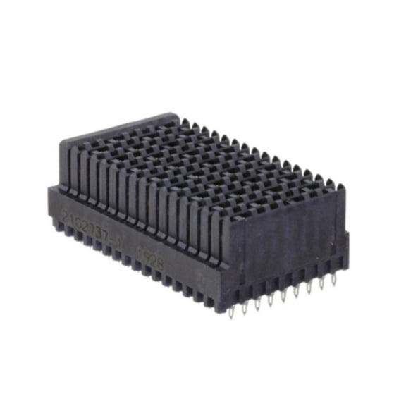 2102737-1 Connector 144 Receptacle, Female Sockets Through Hole Black MULTIGIG, Center