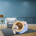 thumbnail image 4 of Comfortable Dog Sleeping Bed Cat House Nest Washable Warm Kennel Bed Winter with Ball Toy Slip Bottom for Indoor Outdoor Pet Supplies, 4 of 9