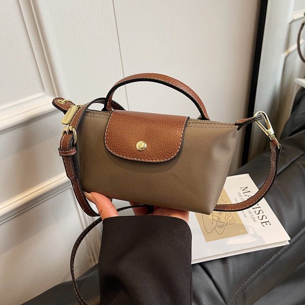 Bolso de hombro tipo bandolera ligero de verano 2025, bolso de mujer a la moda, lona a cuadros, bolso de bola de masa personalizado y versátil