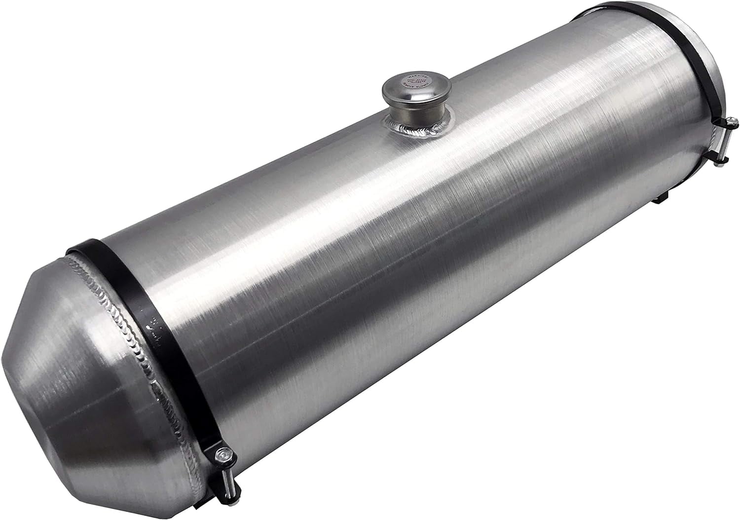 JSD AUTO PARTS 12 Gallon 10" x36" Center Fill Spun Aluminum Gas Tank / Fuel Tank 1/4" NPT Outlet